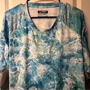 Magellan Outdoors Blue Angler Shirt 2XL
